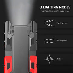 Rechargeable Mini Led Flashlight With Power Bank 3 Modes (1 Pc)