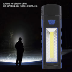 3w Cob Led Work Light Portable Battery-Operated Torch with Ultra-Bright Flood Beam (1 Pc)