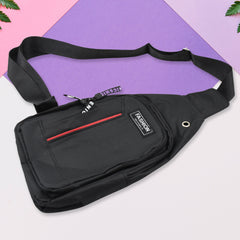 Waterproof Anti Theft Cross-body Fanny Pack Waist Bag Shoulder Bags Chest Men Casual Fashion Usb Charging Earphone Hook Sling Travel Bag (1 Pc)