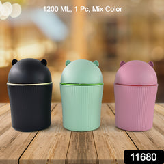Apex Mini Tabletop Dustbin (1 Pc 1200 Ml Mix Color)