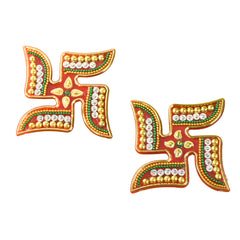 Decorative Swastik Sticker (2pc Set)