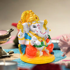 Lord Ganesha Idol Ganpati Statue Ganpatii Bappa Showpiece For Gifts (1 Pc)