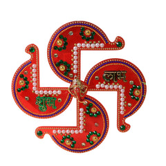 Acrylic Swastik Shubh Labh Wall Hanging (1 Pc)