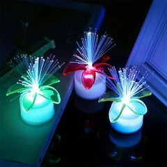 Fiber Optic Light Mini Color Change Led Table Centerpieces Light Up Candle - Pack Of 12