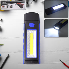 3w Cob Led Work Light Portable Battery-Operated Torch with Ultra-Bright Flood Beam (1 Pc)