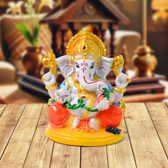 Lord Ganesha Idol Ganpati Statue Ganpatii Bappa Showpiece For Gifts (1 Pc)