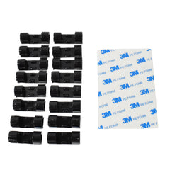 Plastic Wire Cord Cable Clips Organizer Holder (16 Pcs Set)