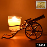 Top Cannon Tealight Holder Candle Holder (1 Pc)