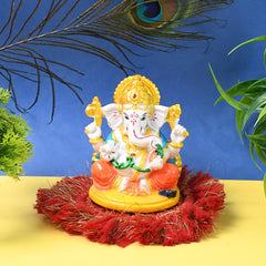 Lord Ganesha Idol Ganpati Statue Ganpatii Bappa Showpiece For Gifts (1 Pc)