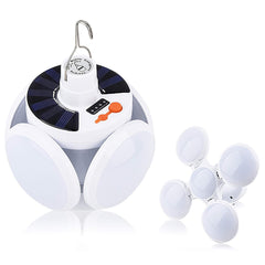 Solar Multi-functional Emergency Led Light Bulb With Usb Charging Led Camping Lamp Camping Lamp Usb Rechargeable 5 Brightness Light Modes Foldable Camping Light Sos Ip65 Waterproof Camping Light Blackout Emergency Equipment Camping Gadgets