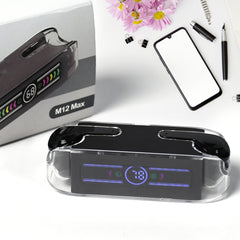 Earphones With Touch Control Black Bluetooth M12 Max Wireless Technology Stereo Sound Made With High-end Material