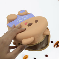 Cute Cartoon Girls Backpack Shoulder Bag Purse Portable Mini Silicone Handbag Girls Childrens Bagpurse For For Girls Women Gift Girls Bag Accessories (1 Pc)