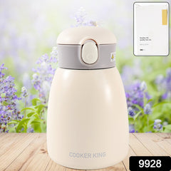 Stainless Steel Insulation Vacuu Flask Bottle With Straw (600ml Approx)