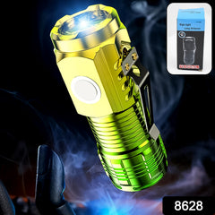 Usb Chargeable Mini 3 Led Flashlight Torch Light (1 Pc)