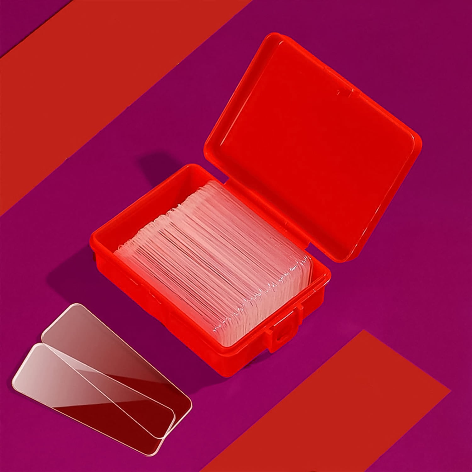 60-piece (Approx)  Double-sided Transparent Adhesive Stickers